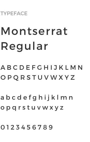 Montserrat Regular, the typeface used for Elder