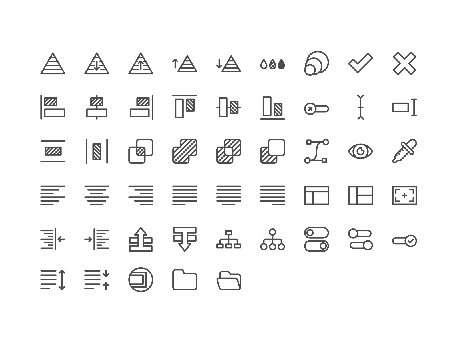 The full Design Tools Icon Set