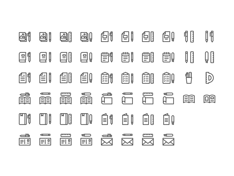 The full Paperwork Icon Set