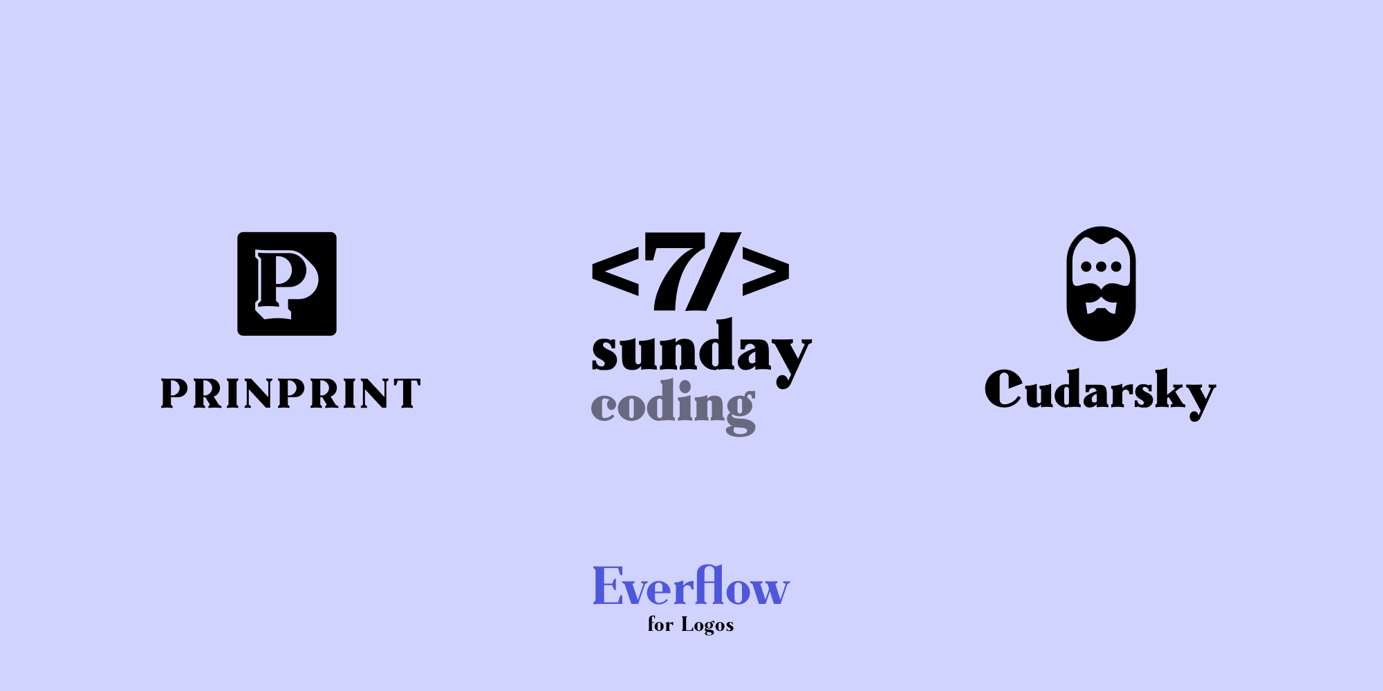 A detailed preview of the Everflow Typeface Family