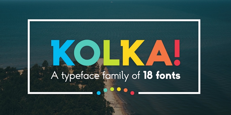 The cover image of Kolka Typeface Family